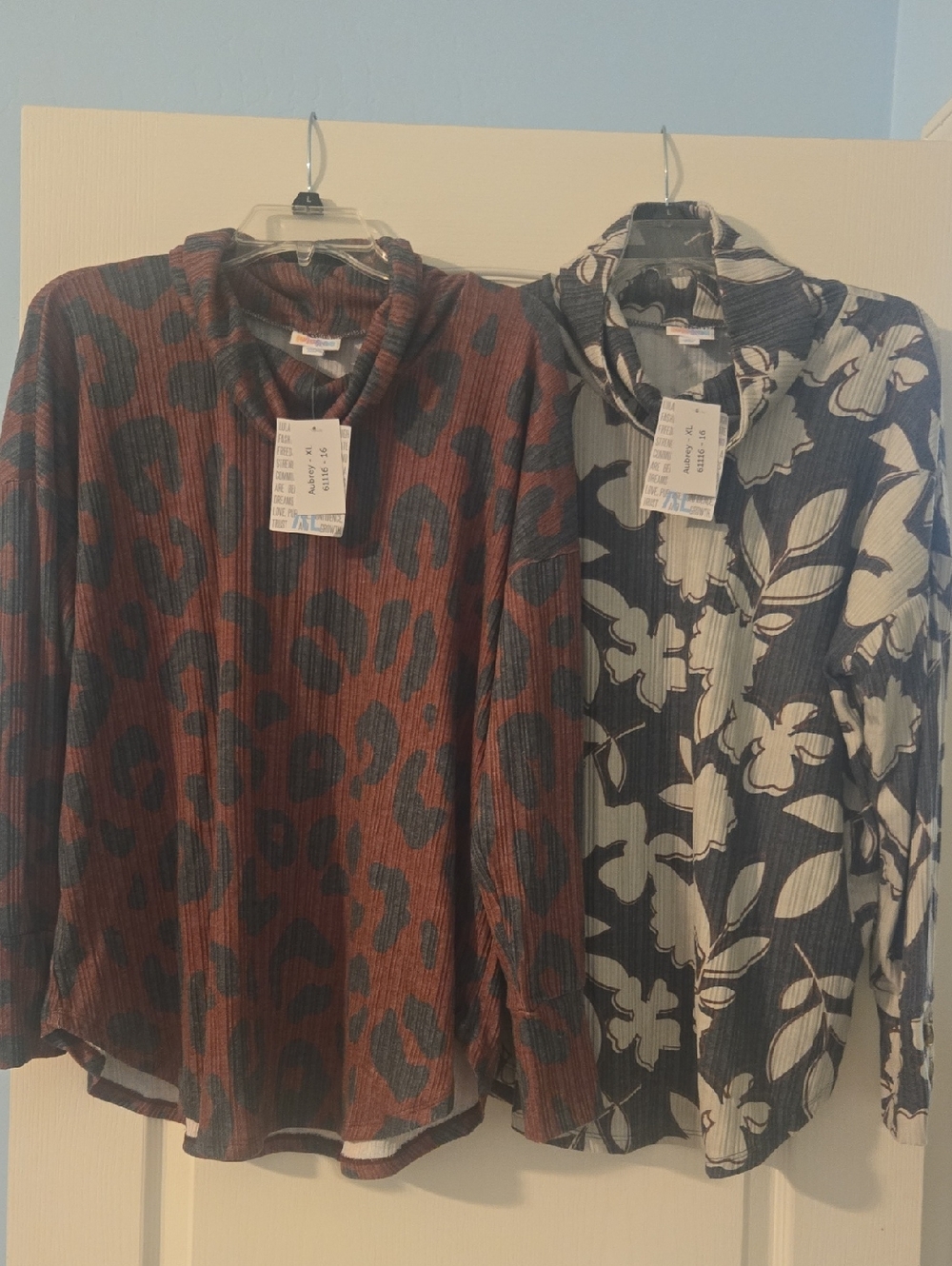 NWT Set Of 2 Lularoe Aubrey Sweaters XL